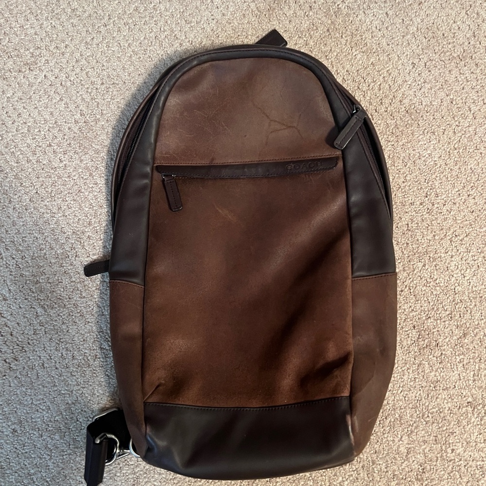 Coach Leather Backpack